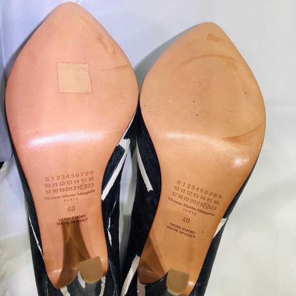 MM6 MAISON MARTIN MARGIELA Blue Navy Pumps IT 40 (appx US 9.5/10 - Picture 6 of 10